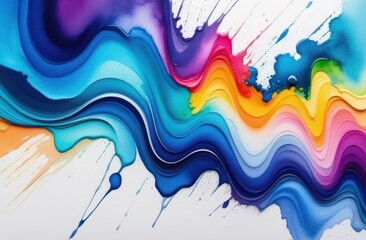 Multicolored background of strokes of watercolor/oil paint abstract texture.