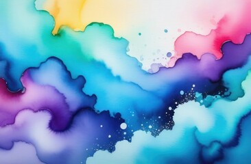 Obraz premium Multicolored background of strokes of watercolor/oil paint abstract texture.