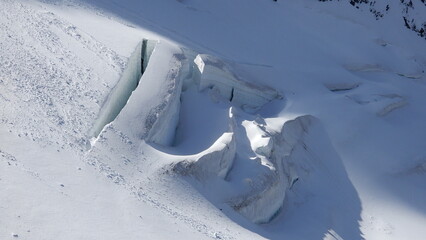 Gletscherspalte am Festigletscher