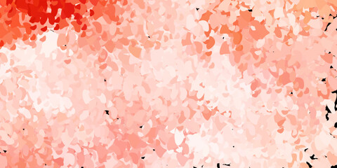 Light red vector texture with memphis shapes.