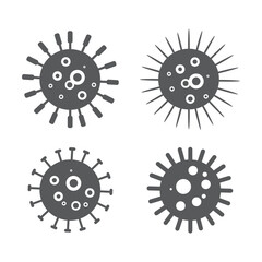 Bacteria icon design, isolated on white background, vector illustration