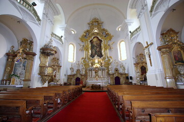 Fototapeta na wymiar Church of the Nativity of the Blessed Virgin Mary, trutnov, czech republic