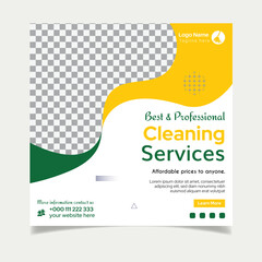Best cleaning social media post design