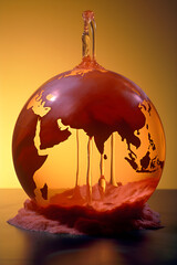 Global Warming Awareness: An Artistic Display of the Melting Earth