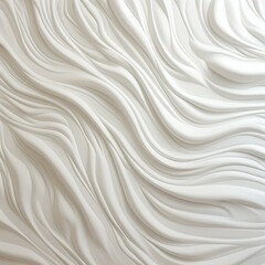 Close Up of White Wall With Wavy Lines