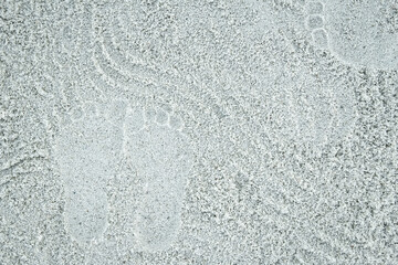 beautiful pattern on the sea sand on nature background