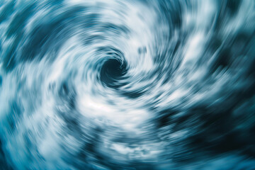 A vortex of water in motion blur