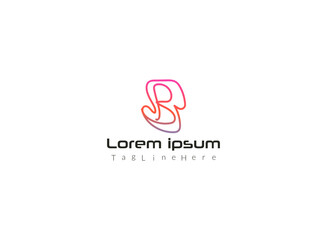 Obraz premium Abstract modern SB latter logo design.