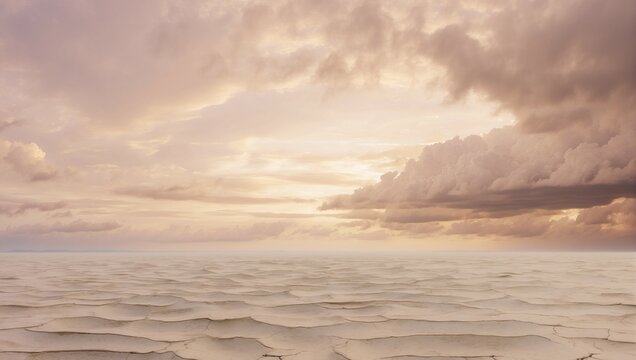 creamy vanilla sky stretches endlessly over a desolate oblivion, beckoning you to explore its irresistible mysteries