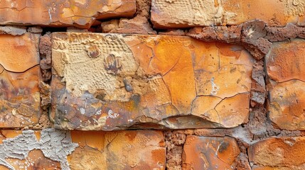 A close-up shot of a rustic orange brick texture, rich in warmth and depth.
