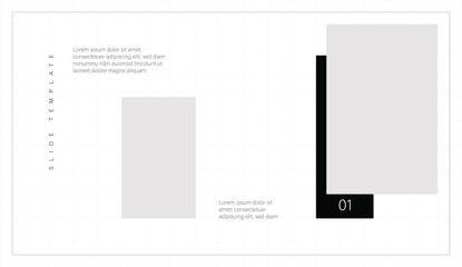 PPT slide template page minimal design style