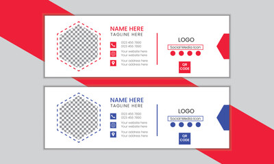 Elegant Email signature template design,