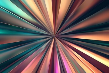 Abstract background with colorful shiny and glossy teal pink orange brown gradient colored rays