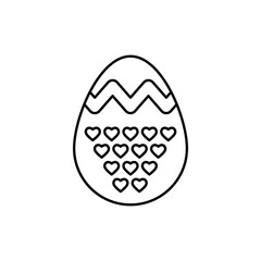 Easter eggs concept line icon. Simple element illustration. Easter eggs concept outline symbol design.
