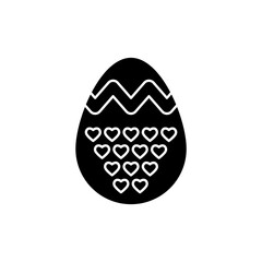 Easter eggs concept line icon. Simple element illustration. Easter eggs concept outline symbol design.