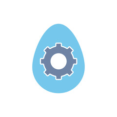 Easter eggs concept line icon. Simple element illustration. Easter eggs concept outline symbol design.