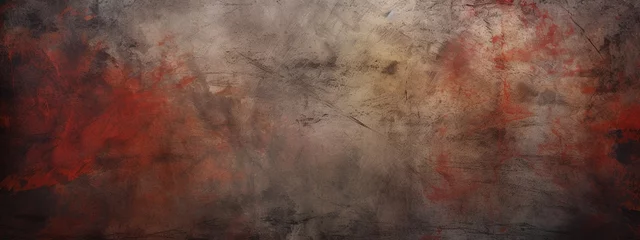 Fotobehang Dark gray, brown and dark red grunge texture. Old grunge copper bronze rustic texture abstract background. © Alpa