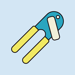 Can opener vector icon. Kitchen appliances