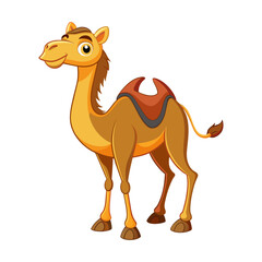 Beautiful Decorated dromedary camel 
