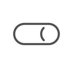Toggle button related icon outline and linear vector.