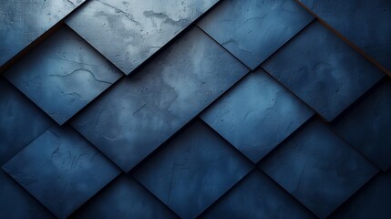 A closeup of diagonal pattern on a grey tile wall - Powered by Adobe
