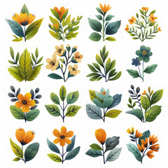 Minimalist Flora: Botanical Gardening Set Doodle