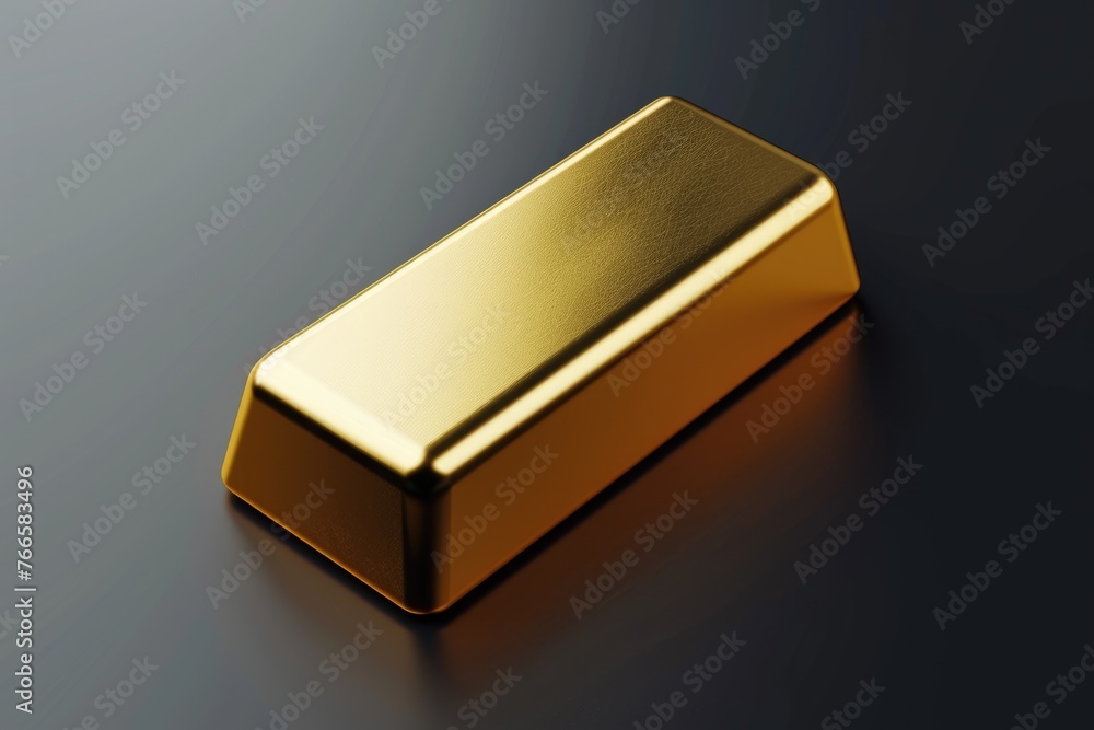 Poster gleaming gold website banner - 3d gold banner for business websites with web buttons and symbols dep