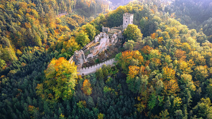Old Castle Ruins Helfenburk