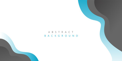 Gray and blue wave modern background with white space for text and message. template design
