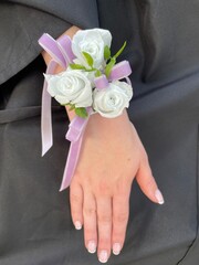 White Rose Corsage