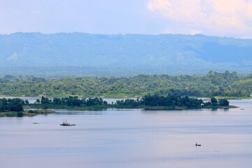 Fototapeta na wymiar Beautiful view of Kaptai lake.this photo was taken from Rangamati,Bangladesh.