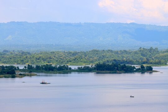Beautiful view of Kaptai lake.this photo was taken from Rangamati,Bangladesh.