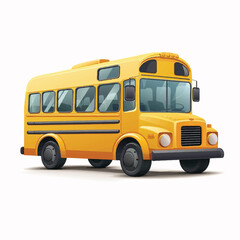 Obraz na płótnie Canvas yellow bus icon