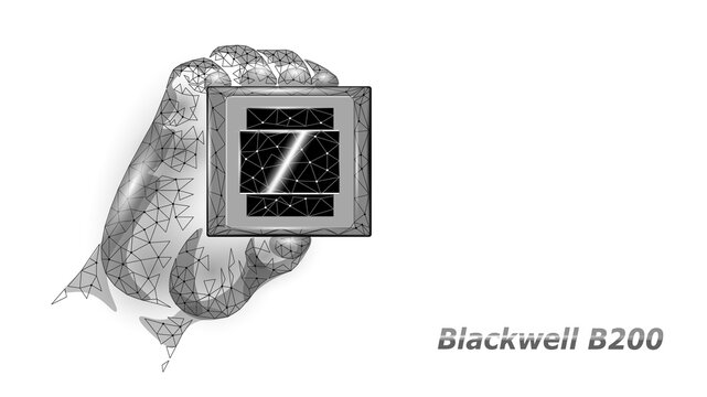  Blackwell New Innovation Technology AI Chip Editorial vector NVIDIA AI Conference GTC California - 19 March 2024