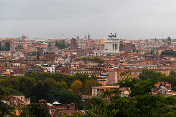 Fototapeta na wymiar Roma -views from Janiculum Hill