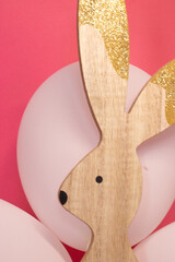 easter bunny with colorful background
