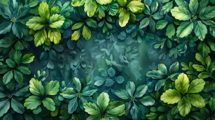 Green leaves background