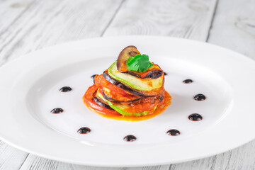 Portion of Ratatouille