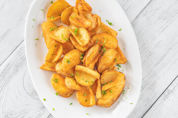 Portion of potato dippers