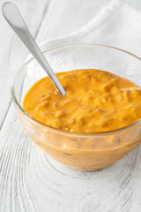 Bowl of burger sauce