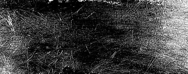 Scratched and Cracked Grunge Urban Background Texture Vector. Dust Overlay Distress Grainy Grungy Effect. Distressed Backdrop Vector Illustration. Isolated Black on White Background. EPS 10.