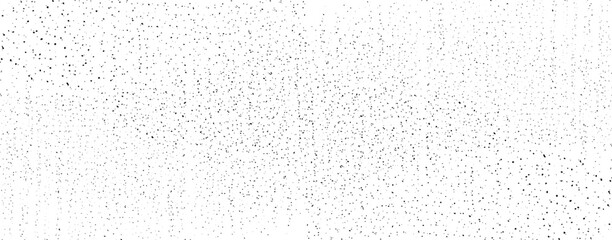 Snow, stars, twinkling lights, rain drops on black background. Abstract vector noise. Small particles of debris and dust. Distressed uneven grunge texture overlay. - 766593602