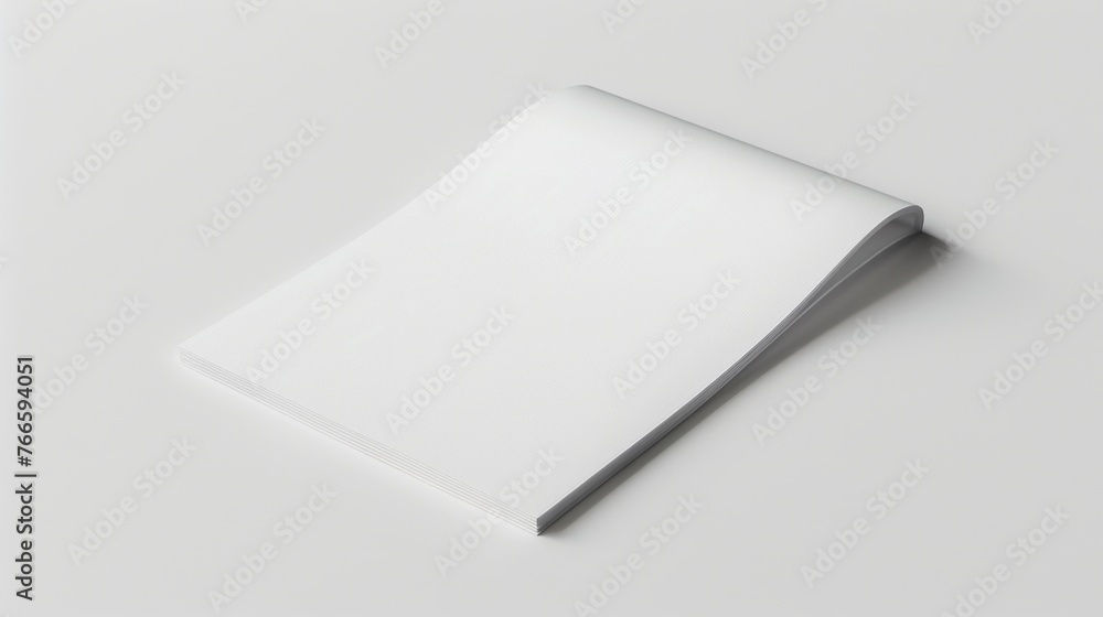 Poster A simple image of a folded piece of paper on a white surface. Suitable for various business and education concepts