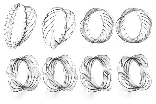 A collection of six different types of rings. Suitable for jewelry stores or fashion blogs