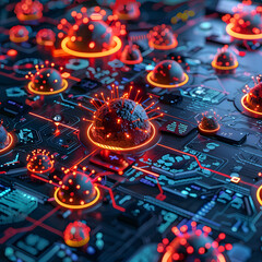 Cybersecurity, Office Work. Generative AI