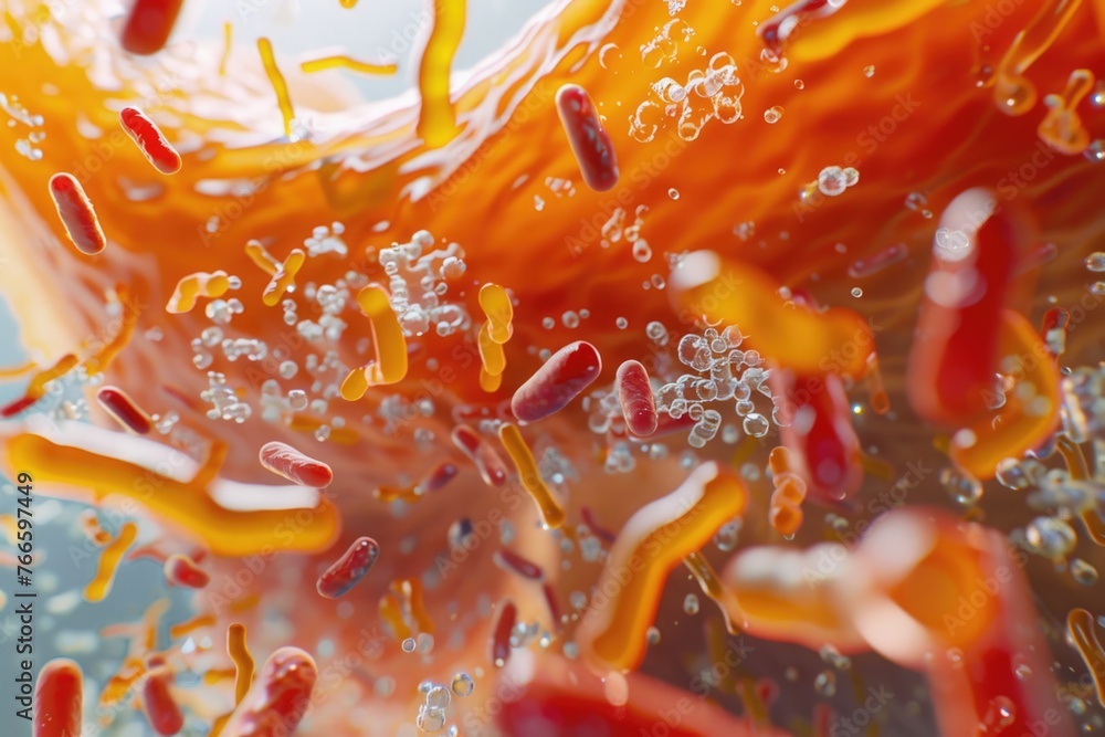 Poster close up view of a bowl filled with liquid, suitable for various concepts
