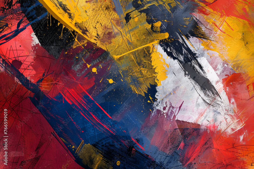 Poster an abstract background that captures the spirit of france. the image features a blend of bold colors