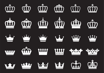 王冠・冠・クラウンのアイコンセット