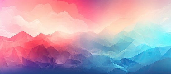 A detailed view of a colorful abstract background resembling a sky with fluffy clouds - obrazy, fototapety, plakaty