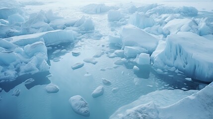 Subglacial Lakes Beneath Antarctic Ice Sheet - obrazy, fototapety, plakaty